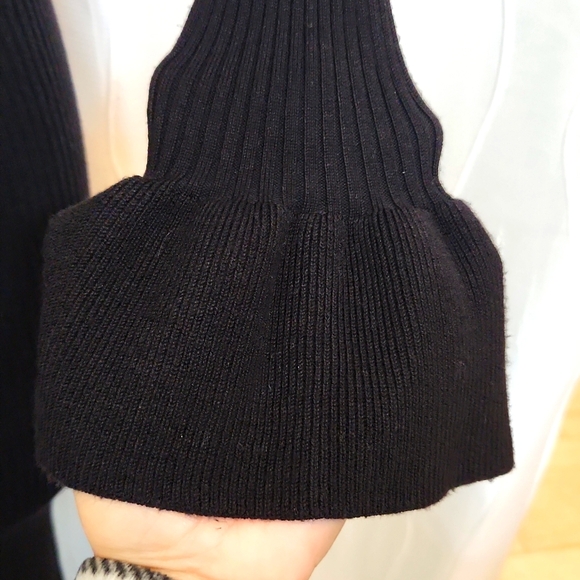 Gianni Bini Black Knit Long Sleeve Dress - Picture 3 of 6